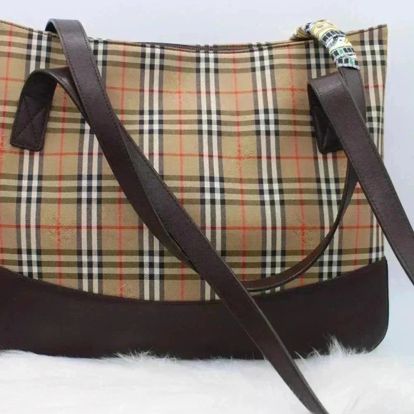 Burberry Tote Brown Nova Check Shoulder - Picture 8 of 16